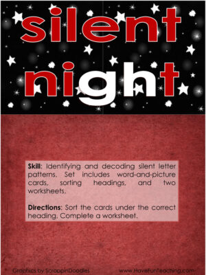 Silent Night Silent Letters Activity
