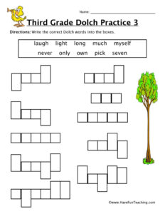High Frequency Words Worksheets - Have Fun Teaching