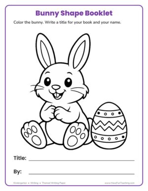 Bunny Shape Book Activity