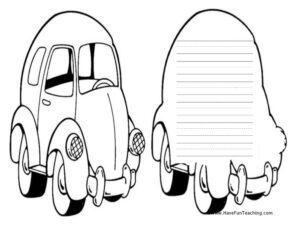 Car Shape Book Activity