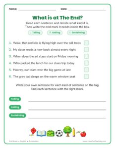 Adding Punctuation Worksheet - Have Fun Teaching