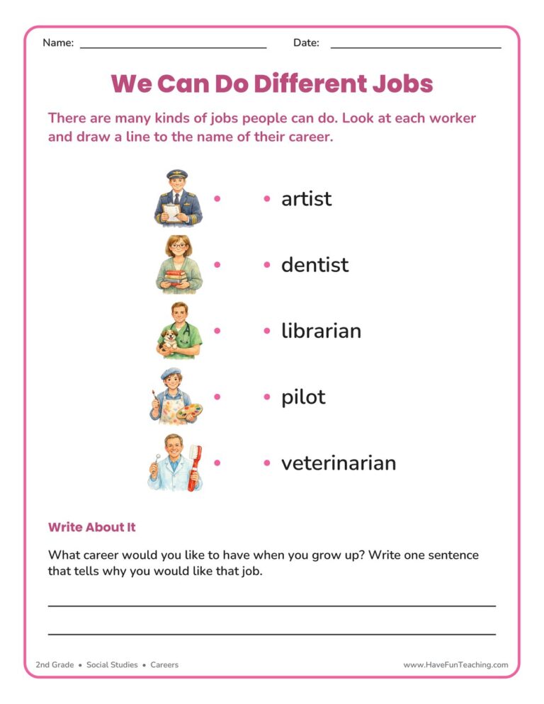 Careers Worksheet