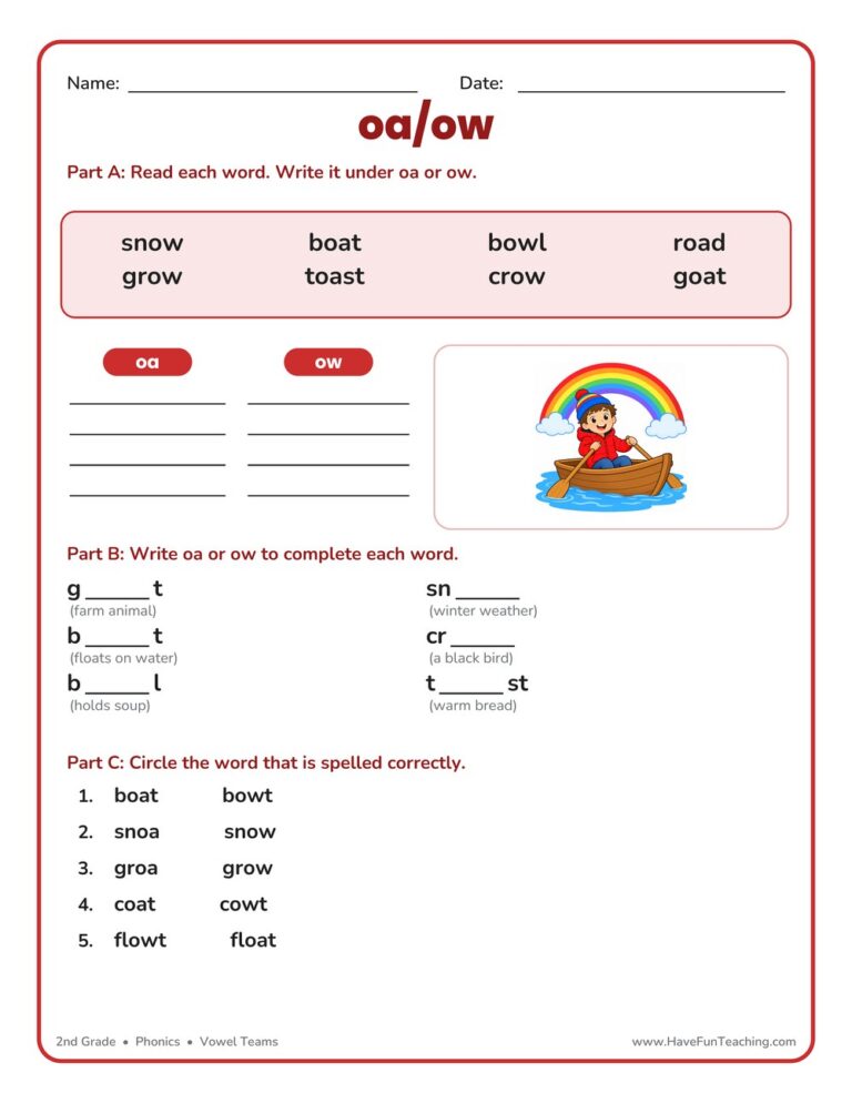 OA OW Worksheet