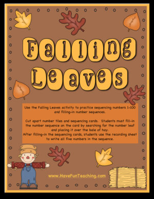 Counting Leaves Number Sequence Activity