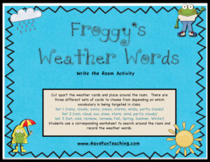 Weather Words Activity