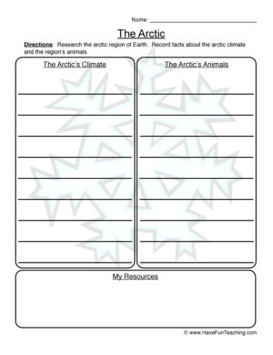 The Arctic Worksheet