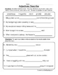 Adjectives Describe Worksheet - Have Fun Teaching