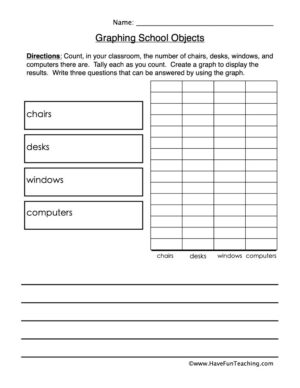 Graphing School Objects Worksheet