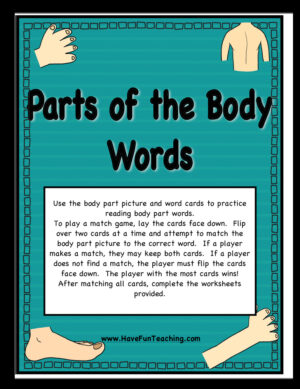 Body Parts Matching Activity