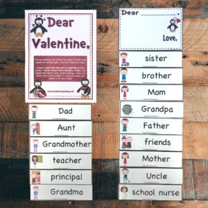 Dear Valentine Activity