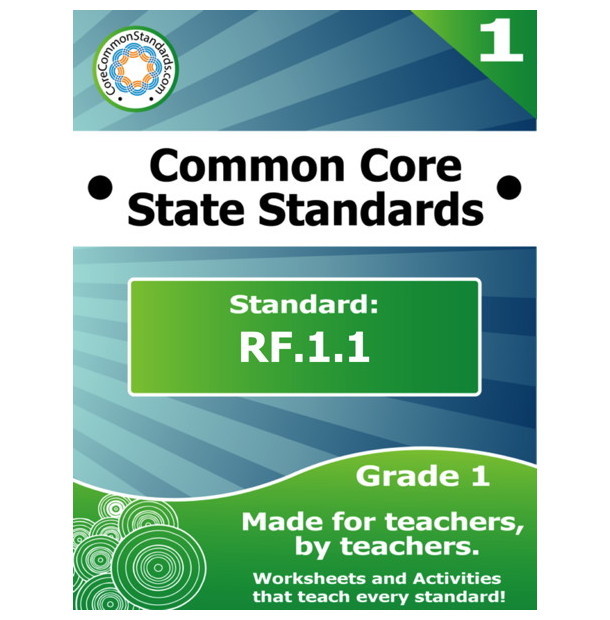 RF.1.1 First Grade Common Core Lesson