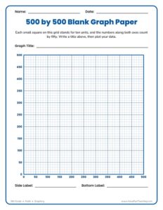 500 by 500 Blank Graph Paper - Have Fun Teaching