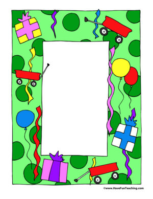 Birthday Writing Paper