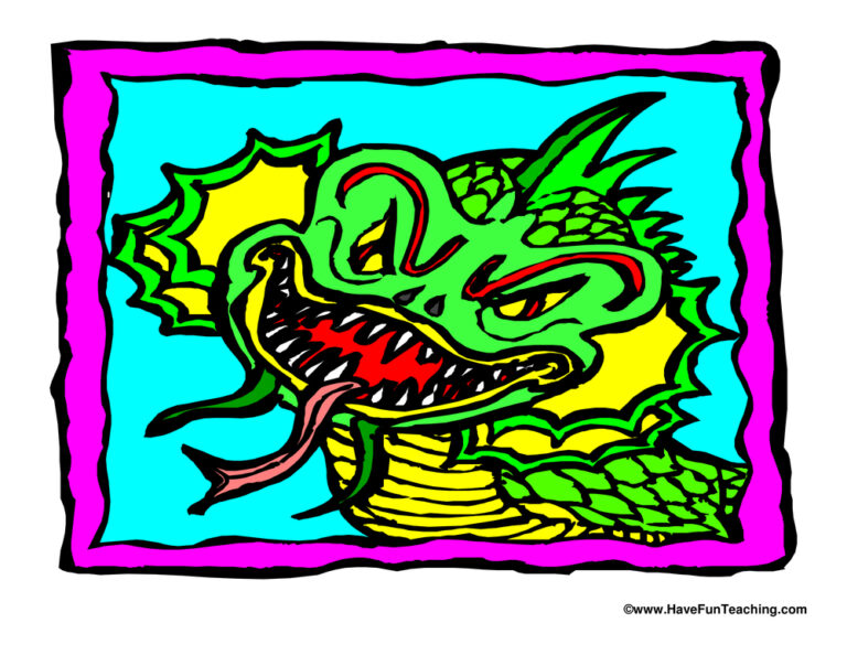 Chinese New Year Dragon Poster