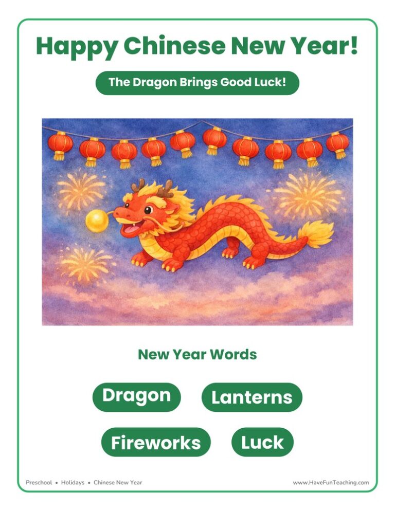 Chinese New Year Dragon Poster