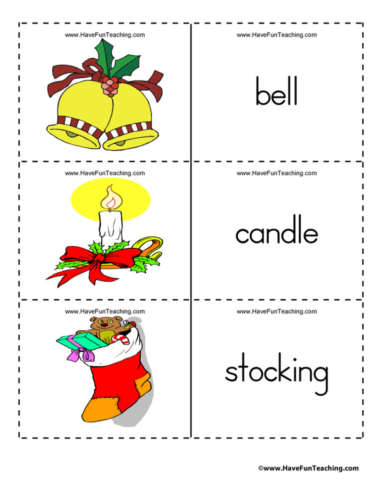 Christmas Flash Cards