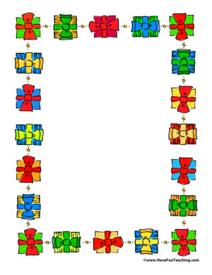Christmas Presents Writing Paper