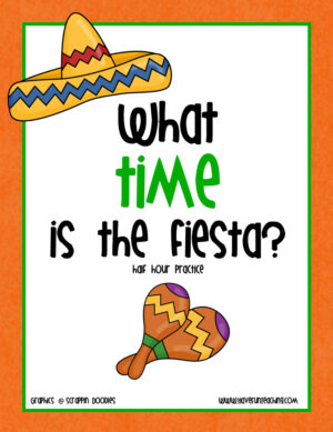 Telling Time To The Half Hour Clock Activity