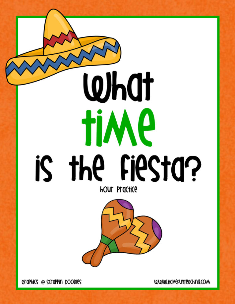 Telling Time To The Hour Clock Activity
