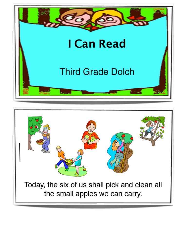 Third Grade Sight Words Book
