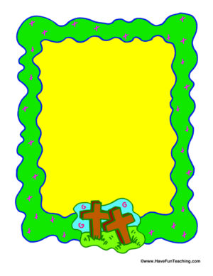 Easter Cross Writing Paper
