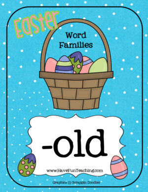 Easter OLD Word Family Activity
