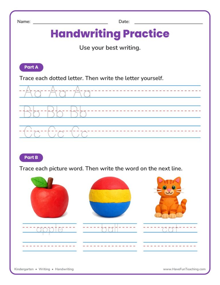 Handwriting Practice Paper