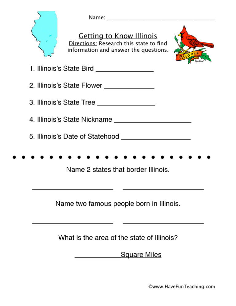Illinois Worksheet