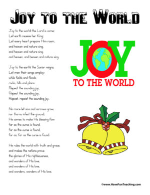 Joy to the World Lyrics
