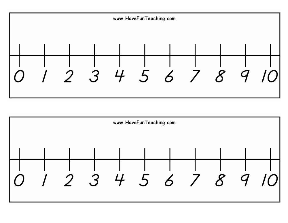 Number Lines Template Have Fun Teaching