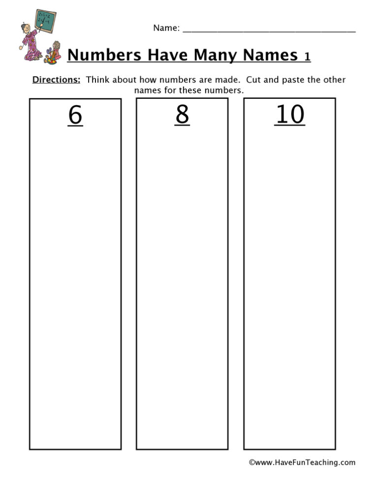 Sorting Equations Worksheet