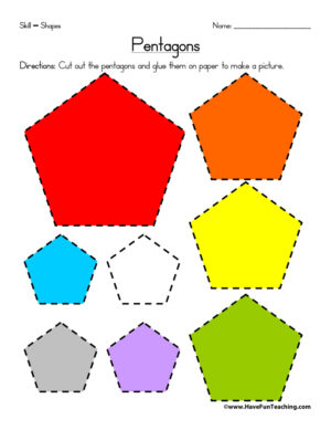 Pentagons Worksheet