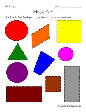 Shape Art Worksheet