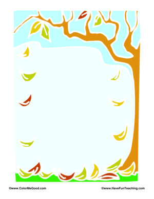 Thanksgiving Leaves Writing Paper