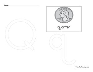 Letter Q Tracing Worksheet
