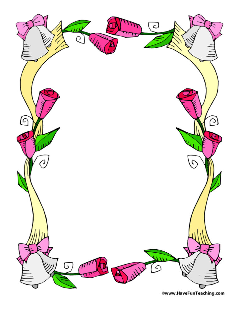 Valentine's Day Roses and Bells Paper