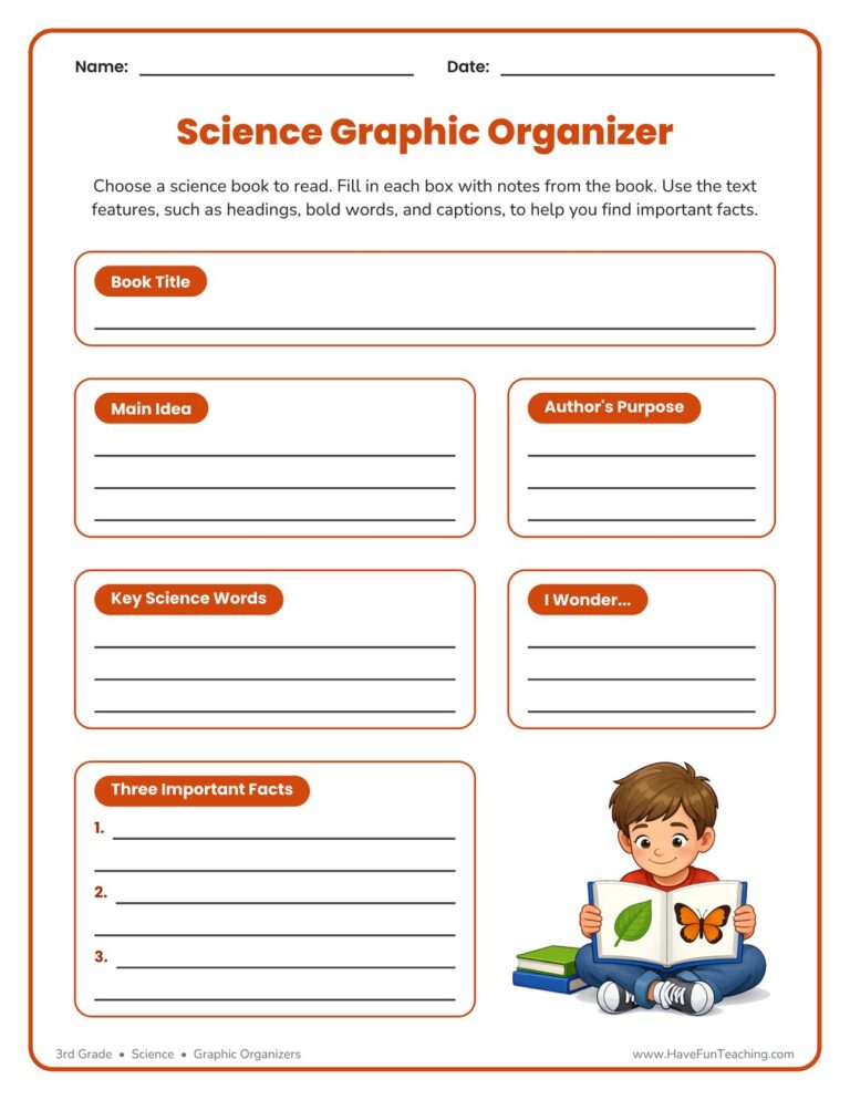 Science Graphic Organizer Worksheet