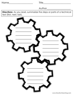 Sequencing Graphic Organizer Worksheet