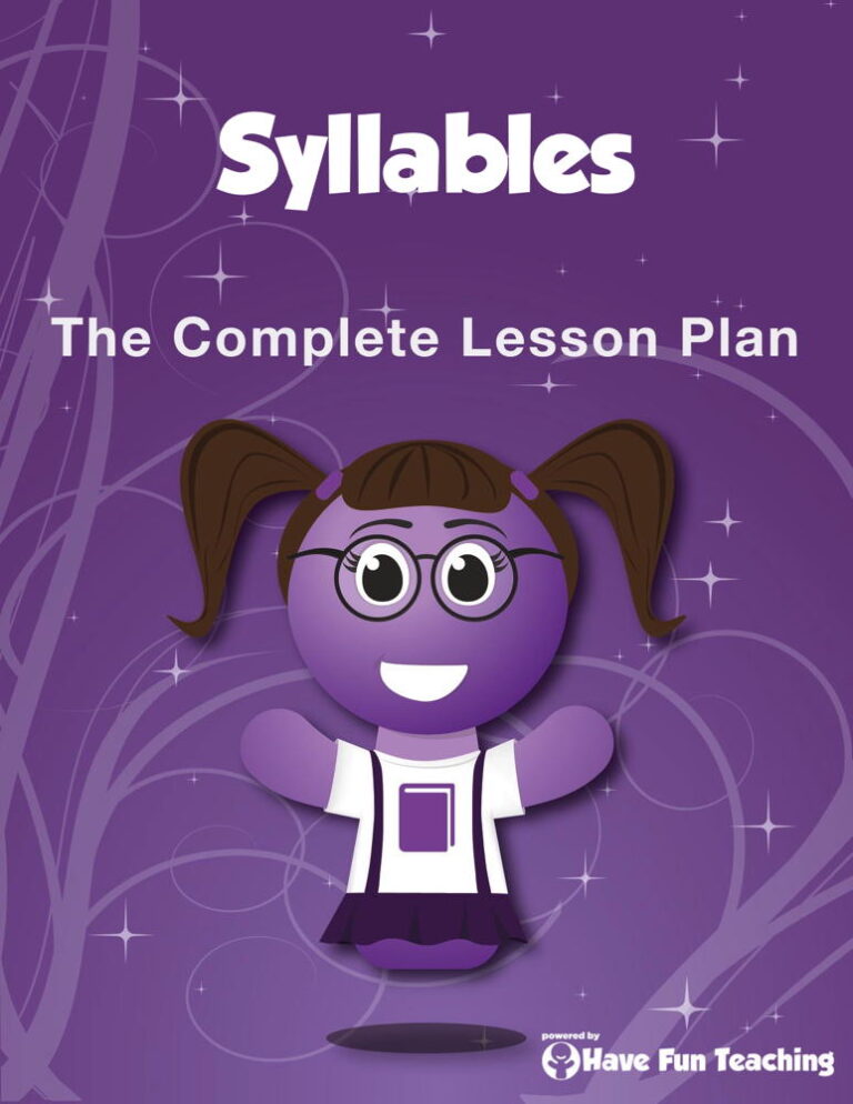 Syllables Lesson Plan
