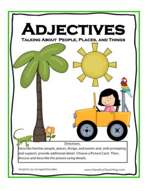 Describing Nouns Adjective Activity