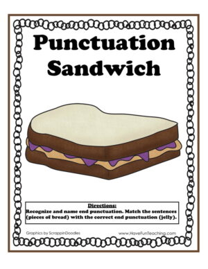 Punctuation Sandwich Activity