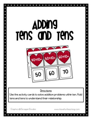 Adding Tens and Tens Activity