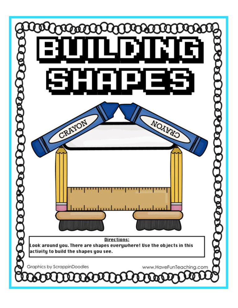 Building Objects with Shapes Activity
