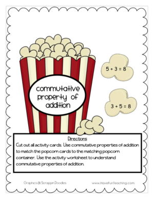 Commutative Property of Addition Activity