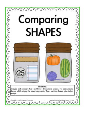 Comparing Shapes Sorting Activity