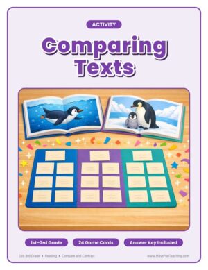 1st to 3rd Grade comparing texts activity