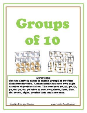 Counting Groups of 10 Activity