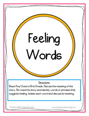 Feeling Words Activity