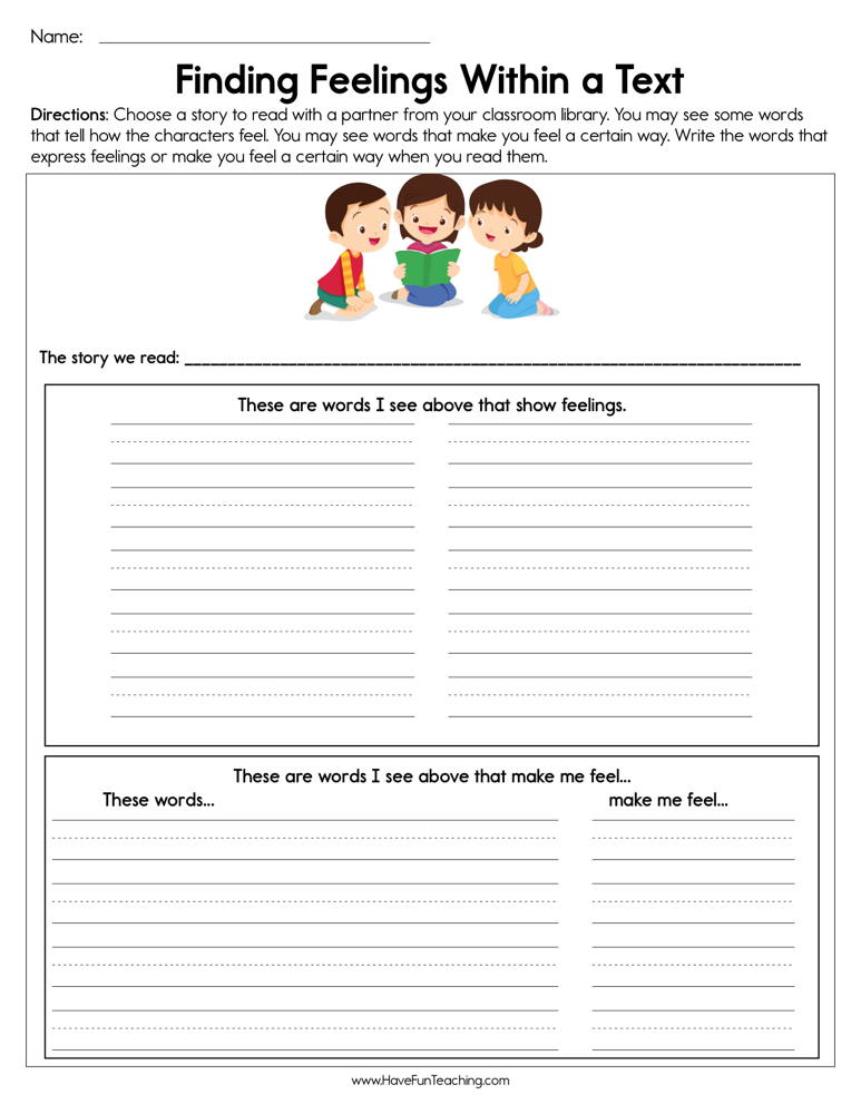 Feelings Worksheets For Kids My Emotions Wheel Printable