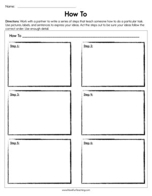 How to Worksheet